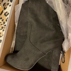 New bamboo high knee boots